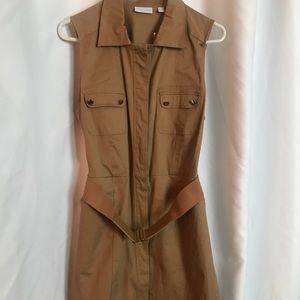 Army Green Button Down Dress